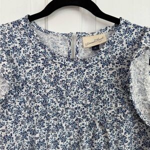 Universal Thread Blue and White Floral Maxi Dress